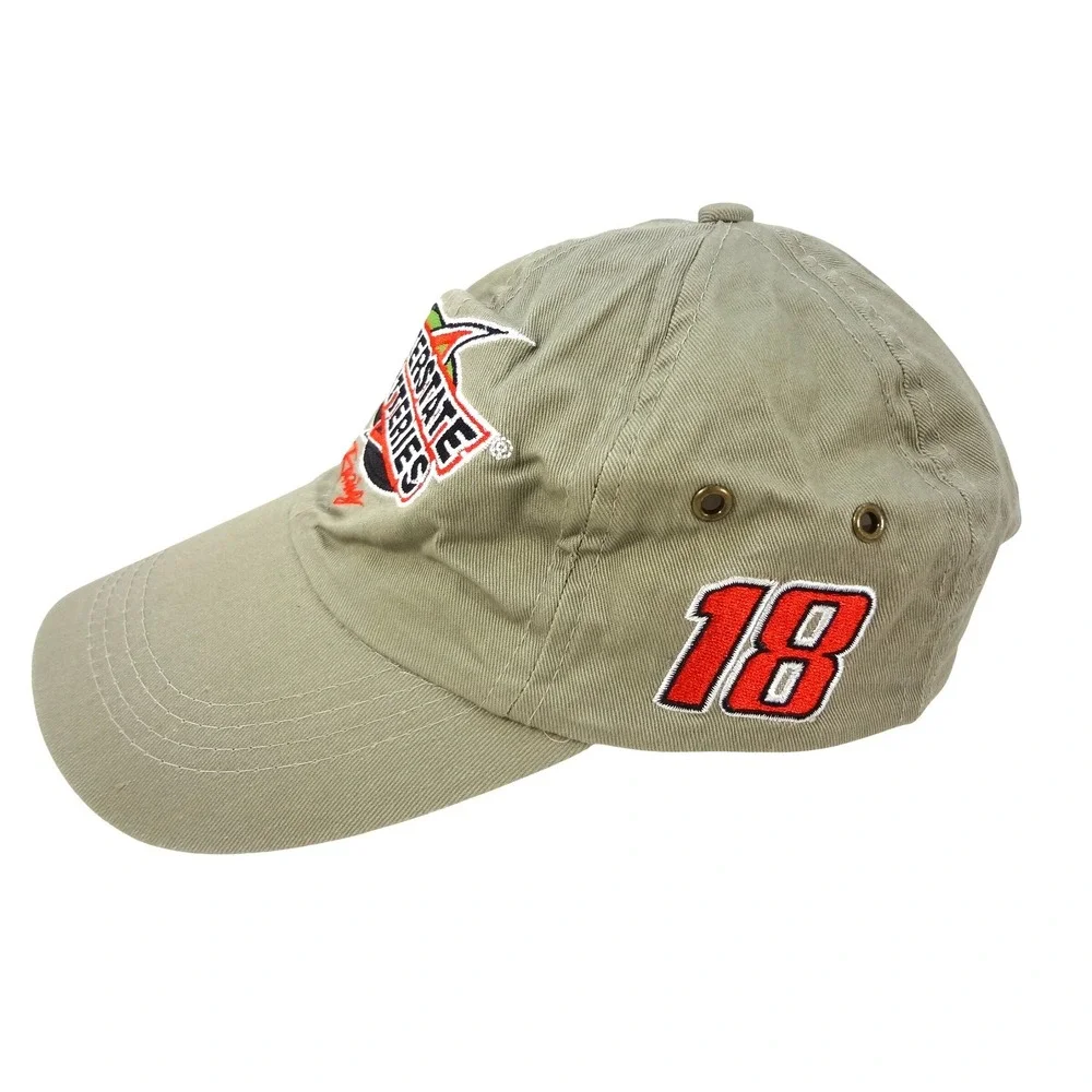 Interstate Batteries Racing Bobby Labonte 18 Mens Tan Adjustable Strapback‎ Cap